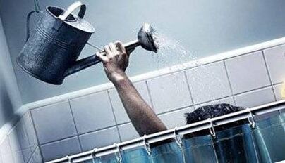 Ντους θέρμανσης πριν από τη διαδικασία για την αύξηση ενός μέλους της σόδα